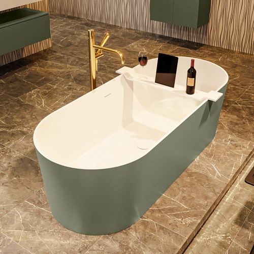 NOBLE freestanding bath 180x75cm color Army / Talc.