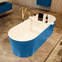 NOBLE freestanding bath 180x75cm color Jeans / Talc.