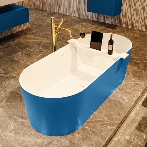 NOBLE freestanding bath 180x75cm color Jeans / Talc.