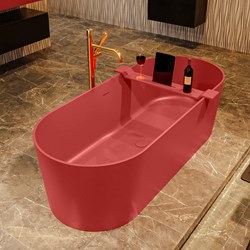 NOBLE freestanding bath 180x75cm color Fire / Fire.