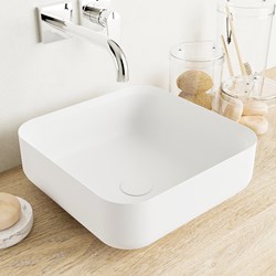 BINX Lavabos sobre encimera solid surface 36cm color Talc / Talc.