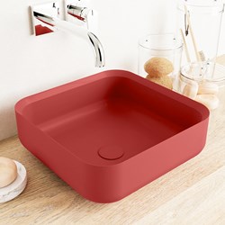 BINX Lavabos sobre encimera solid surface 36cm color Fire / Fire.