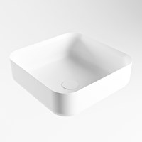 BINX Lavabos sobre encimera solid surface 36cm color Talc / Talc.-3