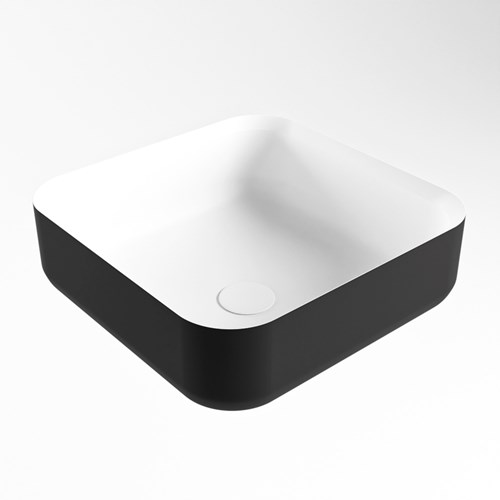 BINX Lavabos sobre encimera solid surface 36cm color Urban / Talc.-3