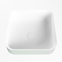 BINX Countertop Basin solid surface 36cm color Greey / Talc.-3