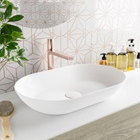 ONNI aufsatzwaschbecken solid surface 55cm farbe Talc / Talc.
