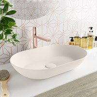 ONNI Countertop Basin solid surface 55cm color Linen / Linen.