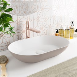 ONNI Countertop Basin solid surface 55cm color Smoke / Talc.