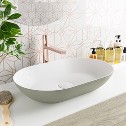 ONNI Countertop Basin solid surface 55cm color Army / Talc.