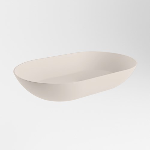 ONNI Countertop Basin solid surface 55cm color Linen / Linen.-3