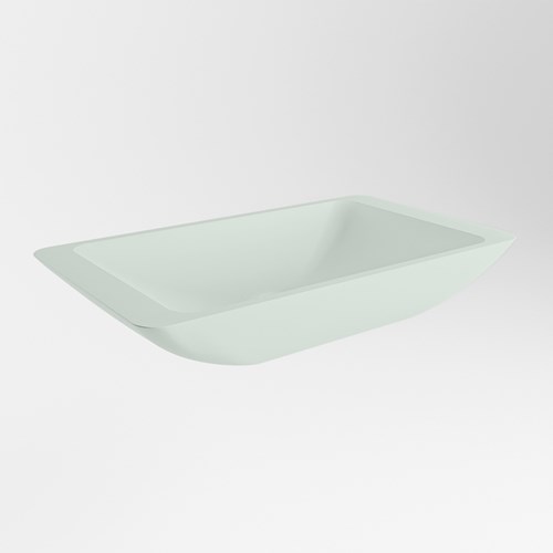 TOPI Lavabos sobre encimera solid surface 60cm color Greey / Greey.-3