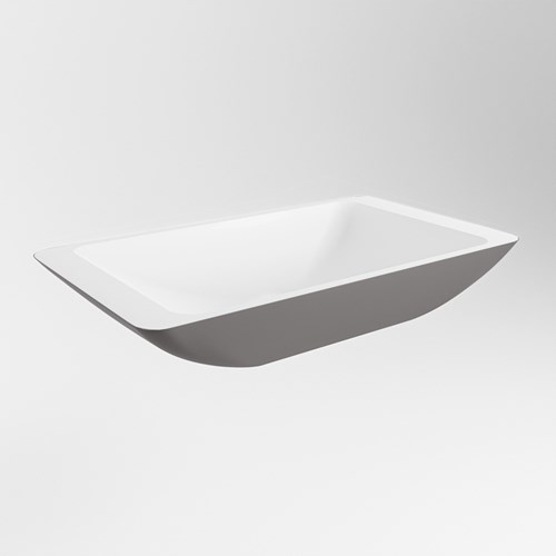 TOPI aufsatzwaschbecken solid surface 60cm farbe DarkGrey / Talc.-3