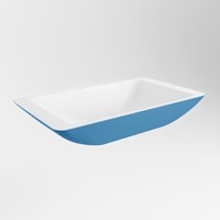 TOPI Lavabos sobre encimera solid surface 60cm color Jeans / Talc.-3