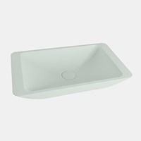 TOPI Lavabos sobre encimera solid surface 60cm color Greey / Greey.-2