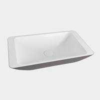 TOPI Lavabos sobre encimera solid surface 60cm color DarkGrey / Talc.-2