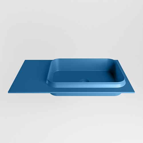RIDGE Jeans Lavabo incasso solid surface 80cm. Posizione lavabo Destra.-2