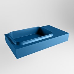 RIDGE Jeans Lavabo mural solid surface 80cm. Position lavabo Gauche.