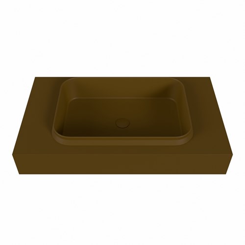 RIDGE Rust Wall-Hung Basin solid surface 80cm. Position basin Center.-2