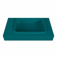 RIDGE Smag Lavabo suspendido de solid surface 80cm. Posición del fregadero Derecho borde de 12cm de alto.-2