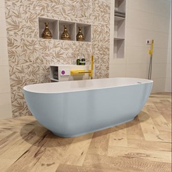 ROCK vasca da bagno indipendente 170x70cm colore Clay / Talc.