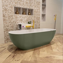 ROCK Bañera exenta 170x70cm color Army / Talc.