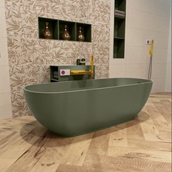 ROCK freestanding bath 170x70cm color Army / Army.