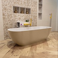 ROCK vasca da bagno indipendente 170x70cm colore Oro / Talc.