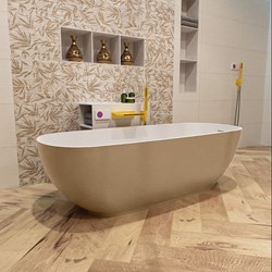 ROCK vasca da bagno indipendente 170x70cm colore Oro / Talc.