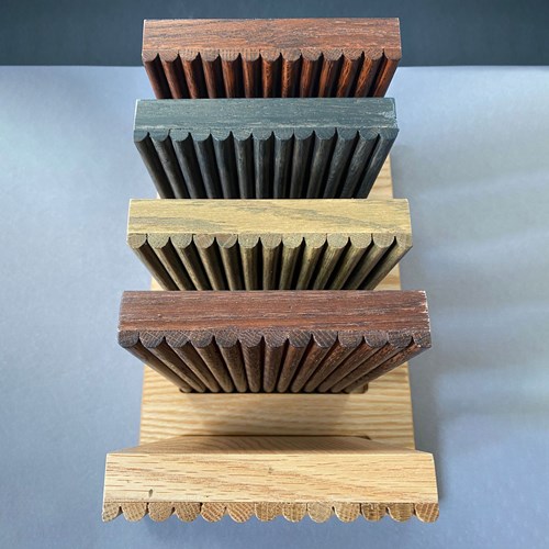 Sample set 4, alle multiplex/eiken kleuren voor badmeubels.