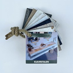 Ensemble d'échantillons 3: toutes les couleurs Corian pour les lavabos.