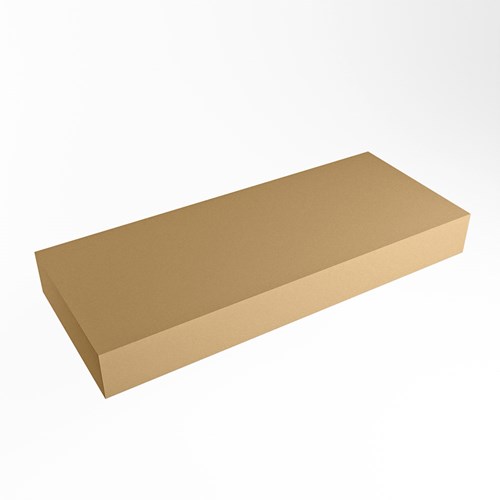 TOP 30 Oro vrijhangende solid surface module / planchet 101cm. Rand 12cm hoog. Blad geschikt voor waskom.