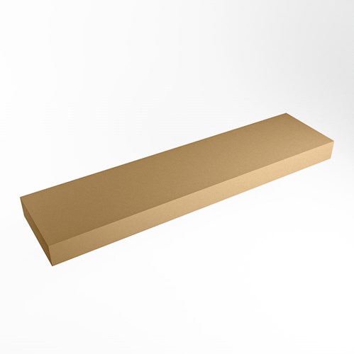 TOP 41 Oro vrijhangende solid surface module / planchet 171cm. Rand 12cm hoog. Blad geschikt voor waskom.