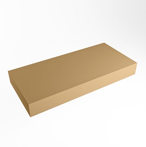 TOP 46 Oro vrijhangende solid surface module / planchet 100cm. Rand 12cm hoog. Blad geschikt voor waskom.