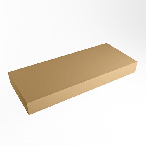 TOP 46 Oro vrijhangende solid surface module / planchet 110cm. Rand 12cm hoog. Blad geschikt voor waskom.