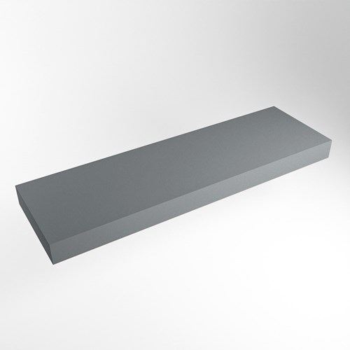 TOP 51 Plata vrijhangende solid surface module / planchet 171cm. Rand 12cm hoog. Blad geschikt voor waskom.
