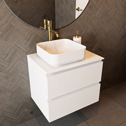TOP 46 Talc solid surface Piani di lavoro 41cm. Spessore 0,9cm. Adatto per il piano di lavoro | lavabo d'appoggio.