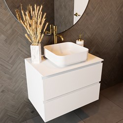 TOP 46 Talc solid surface Piani di lavoro 70cm. Spessore 0,9cm. Adatto per il piano di lavoro | lavabo d'appoggio.