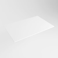 TOP 46 Talc solid surface Plan de travail 70cm. Épaisseur 0,9cm. Adapté pour le plan de travail | vasque À poser.-2