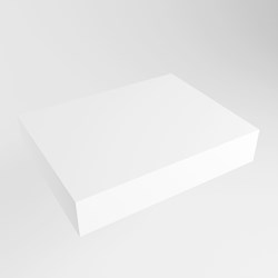 TOP 46 Talc wall-hung solid surface module / shelf 41cm. Thickness 12cm. Suitable for countertop basin.