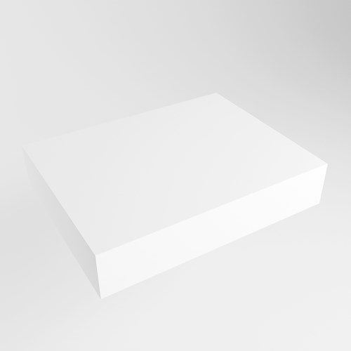 TOP 46 Talc wall-hung solid surface module / shelf 41cm. Thickness 12cm. Suitable for countertop basin.