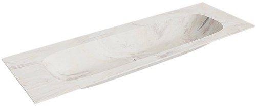 STOR LARGE Ostra solid surface inbouw wastafel 140cm. Positie wasbak Midden. 