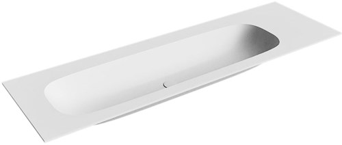 STOR Large Talc Inset / Built-in Basin solid surface 150cm. Position basin Left.