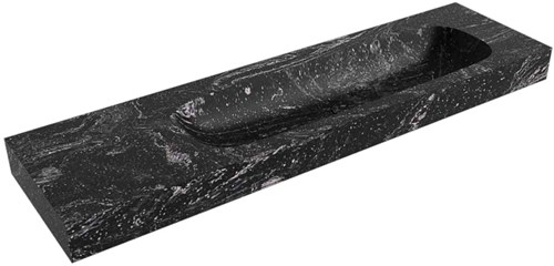 STOR LARGE Lava vrijhangende wastafel 171cm. Positie wasbak Rechts rand 12cm. 