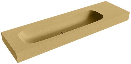 STOR LARGE Oro vrijhangende wastafel 161cm. Positie wasbak Links rand 12cm. 