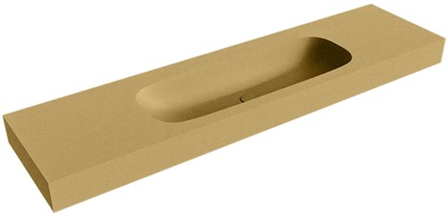 STOR MEDIUM Oro vrijhangende wastafel 180cm. Positie wasbak Midden rand 12cm. 
