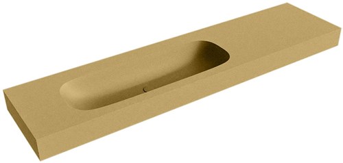 STOR MEDIUM Oro vrijhangende wastafel 190cm. Positie wasbak Links rand 12cm. 