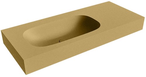 STOR SMALL Oro vrijhangende wastafel 110cm. Positie wasbak Links rand 12cm. 