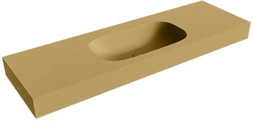 STOR SMALL Oro vrijhangende wastafel 151cm. Positie wasbak Midden rand 12cm. 