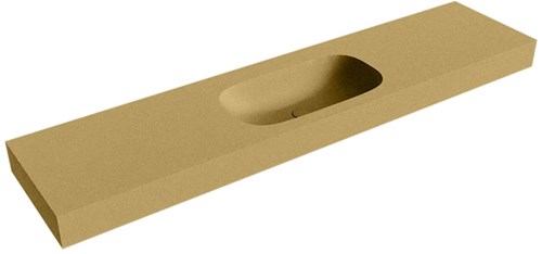 STOR SMALL Oro vrijhangende wastafel 200cm. Positie wasbak Midden rand 12cm. 