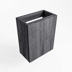 FOWY meuble lave-main sans lavabo 40cm 1 porte couleur Antracite.